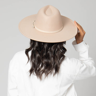 Beverly - Pinch Crown Fedora with Western Buckle-FEDORA-San Diego Hat Company