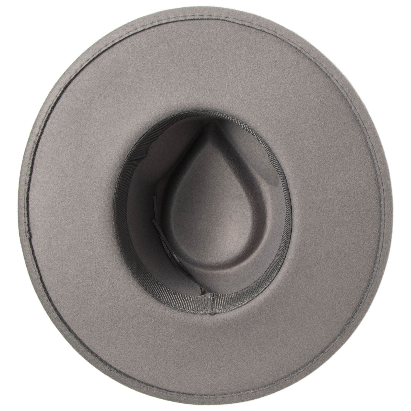 Mia - Faux Felt Fedora with Pinch Crown and Gold Trim Band-FEDORA-San Diego Hat Company