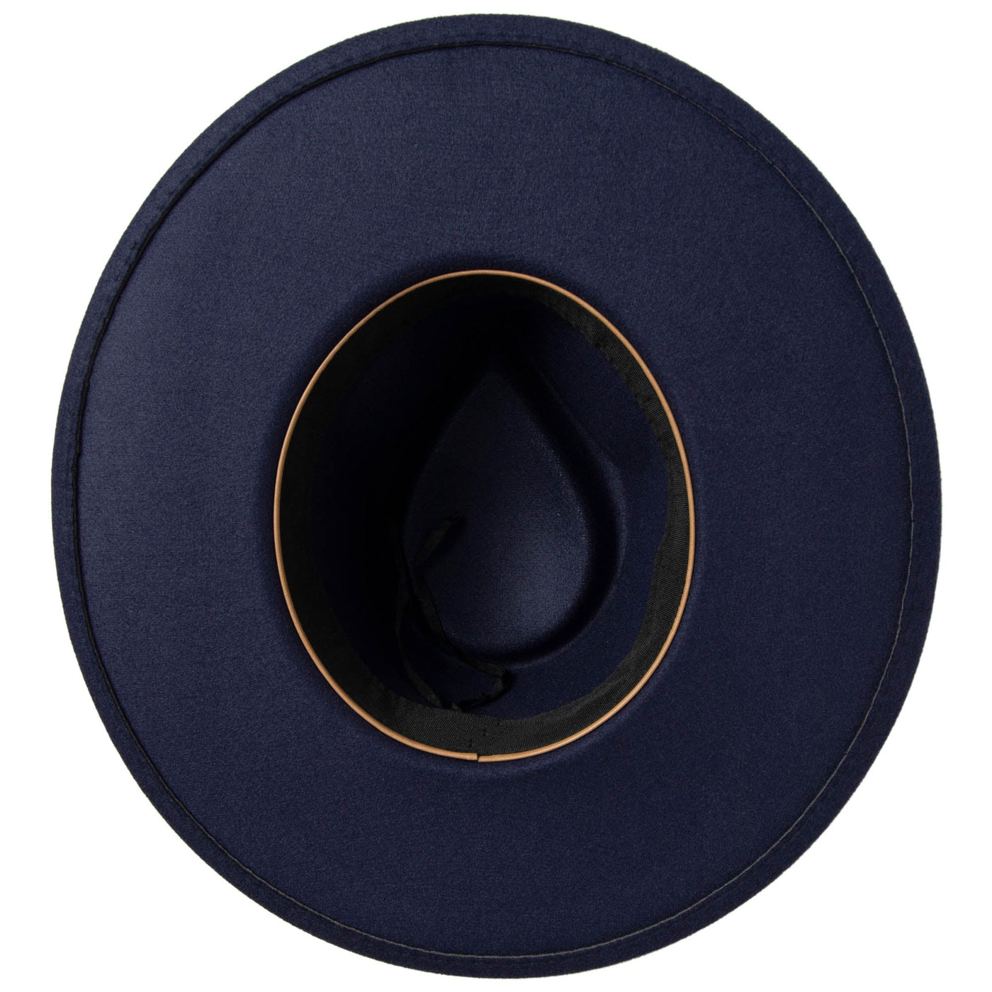 Women's Fedora with Chevron Gold Chain Trim-FEDORA-San Diego Hat Company