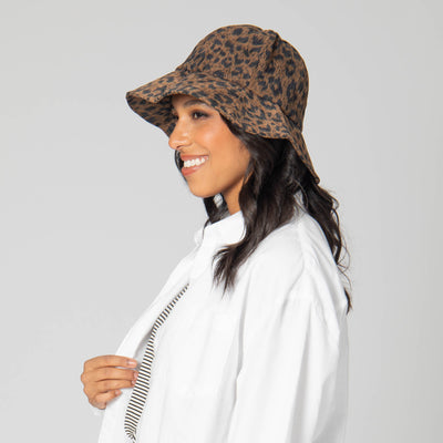 Roxie - 6 Panel Bucket Hat with Leopard Pattern-BUCKET-San Diego Hat Company