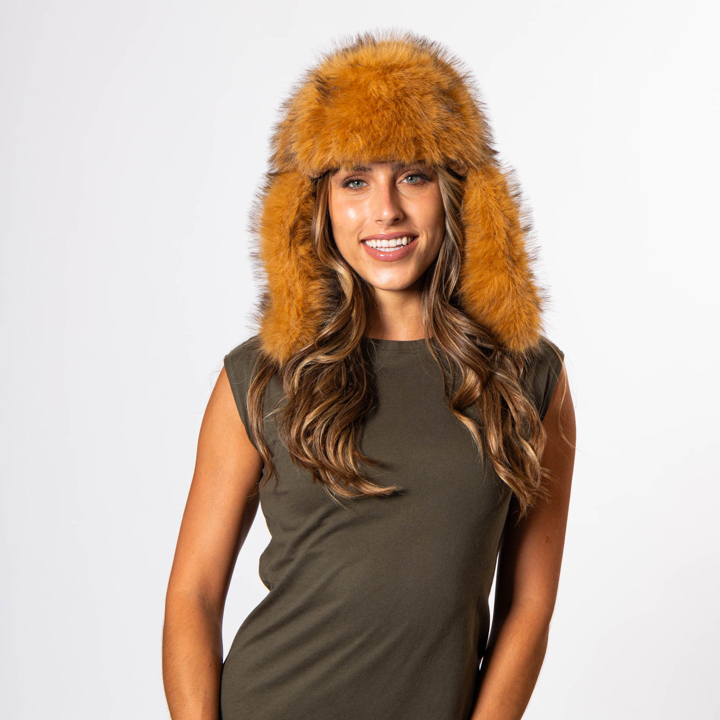 Trapper - Faux Fur with Inner Velour Lining-TRAPPER-San Diego Hat Company