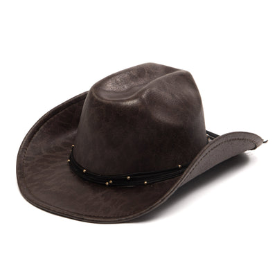 Leopard Printed Cattlemans's Crease Cowboy-COWBOY-San Diego Hat Company