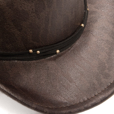 Leopard Printed Cattlemans's Crease Cowboy-COWBOY-San Diego Hat Company