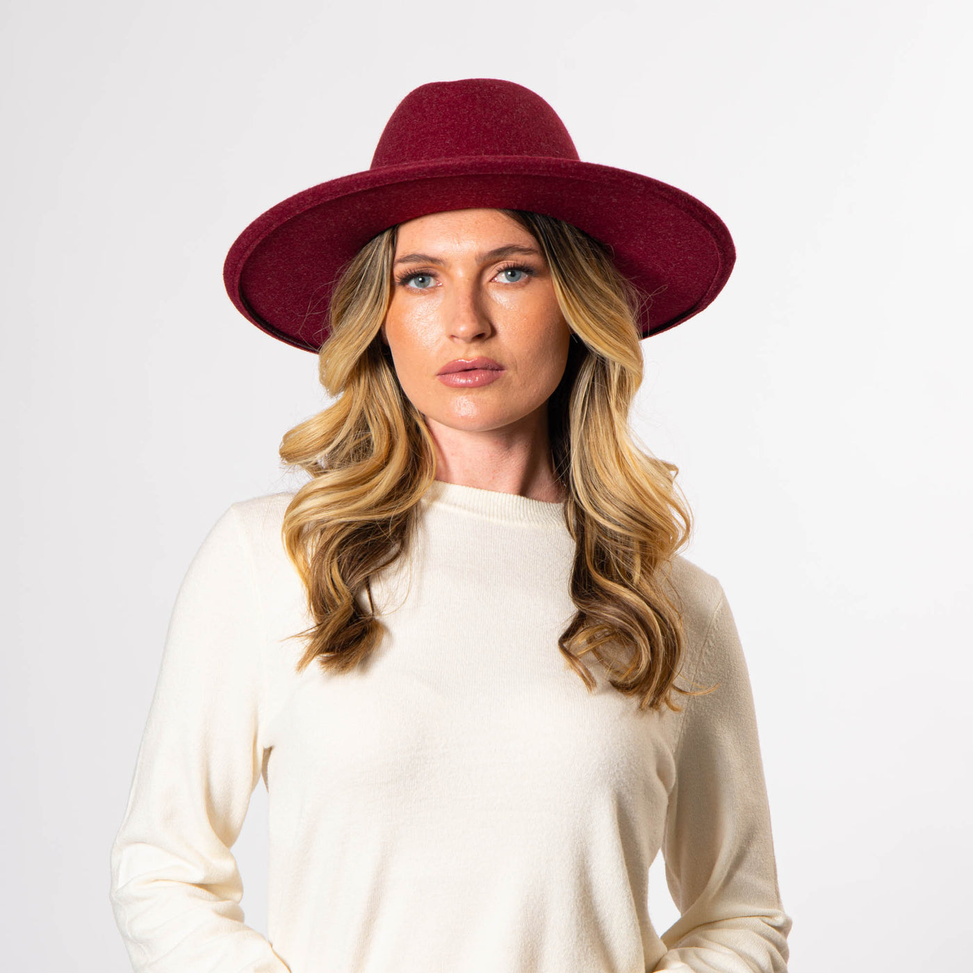Women's Tear Drop Fedora-FEDORA-San Diego Hat Company