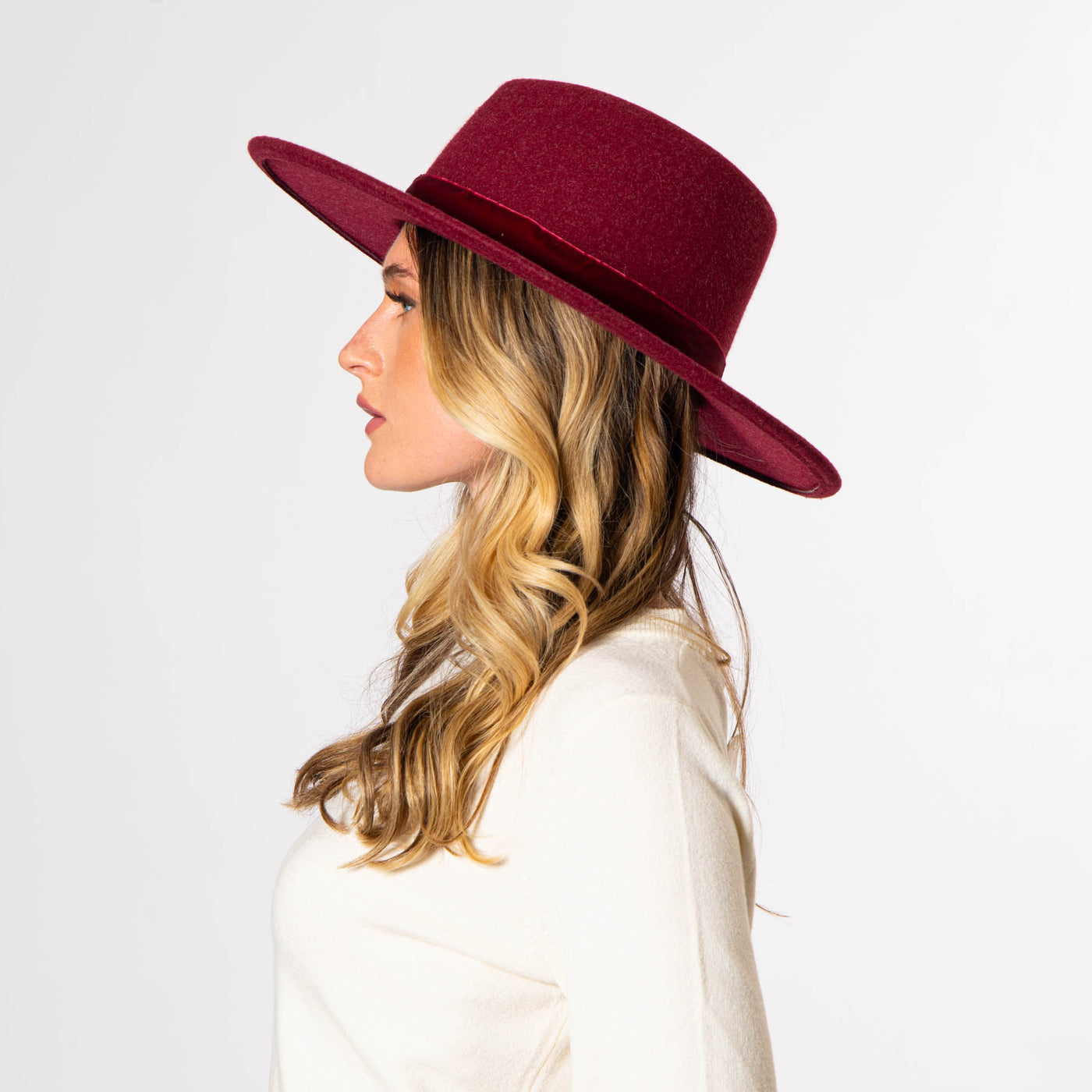 Women's Tear Drop Fedora-FEDORA-San Diego Hat Company