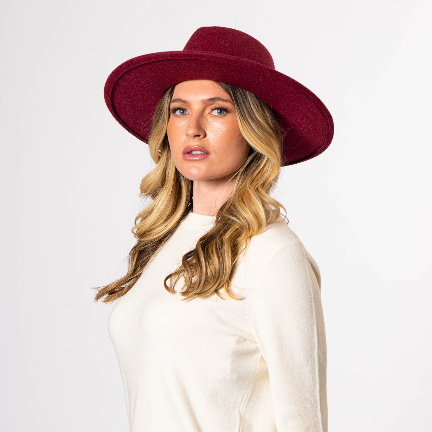 Women's Tear Drop Fedora-FEDORA-San Diego Hat Company