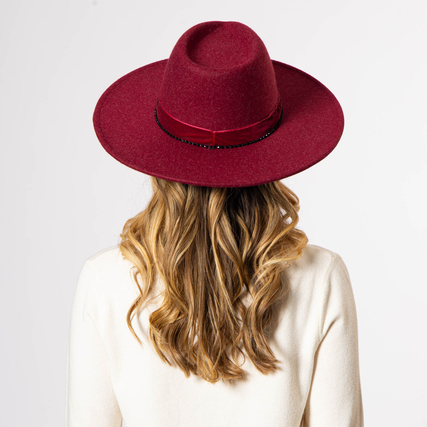 Women's Tear Drop Fedora-FEDORA-San Diego Hat Company