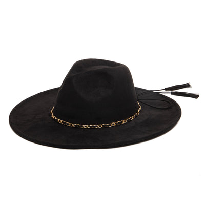 Women's Fedora with Leopard Printed Underbrim-FEDORA-San Diego Hat Company