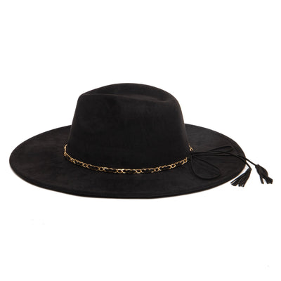 Women's Fedora with Leopard Printed Underbrim-FEDORA-San Diego Hat Company