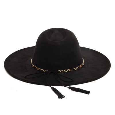 Women's Fedora with Leopard Printed Underbrim-FEDORA-San Diego Hat Company
