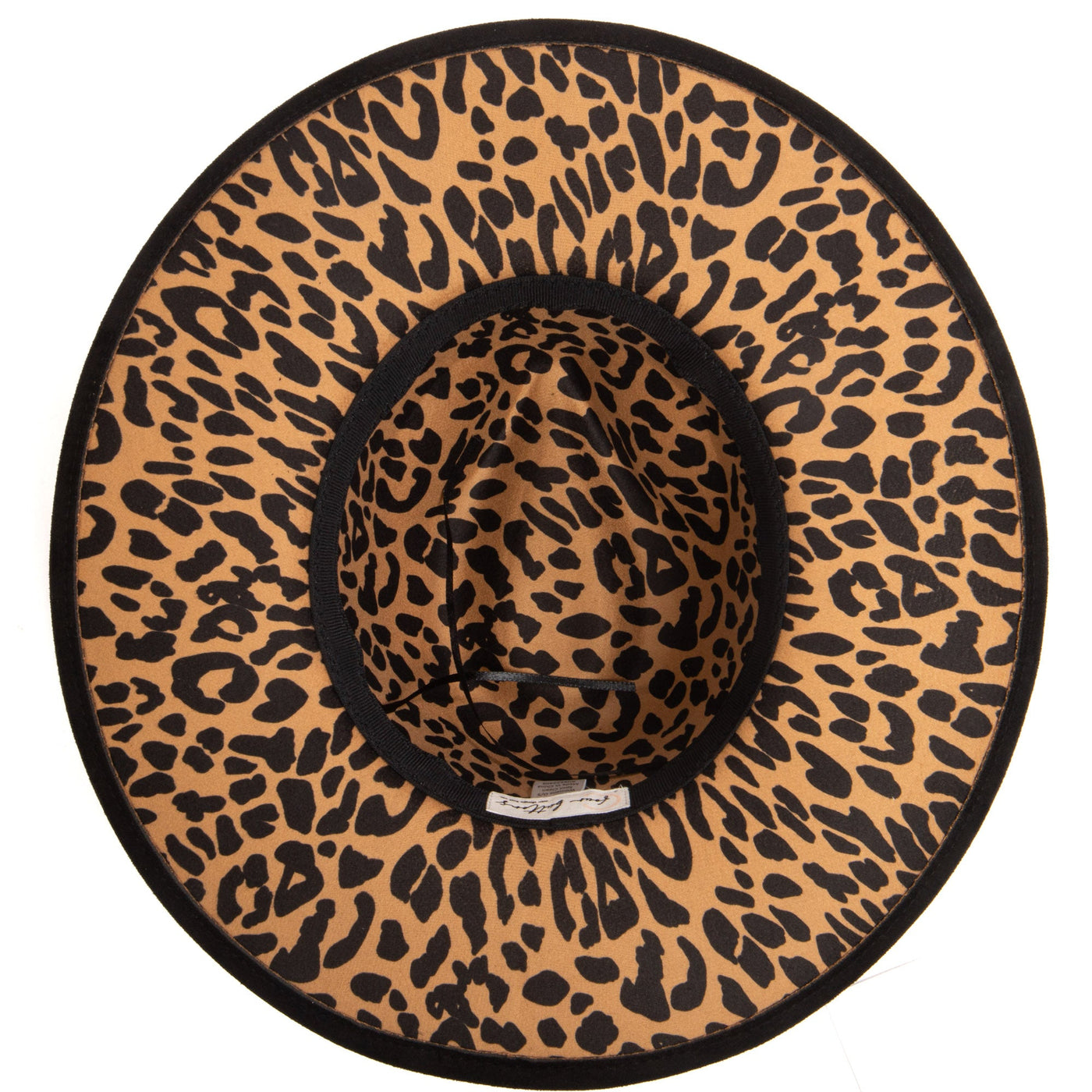 Women's Fedora with Leopard Printed Underbrim-FEDORA-San Diego Hat Company