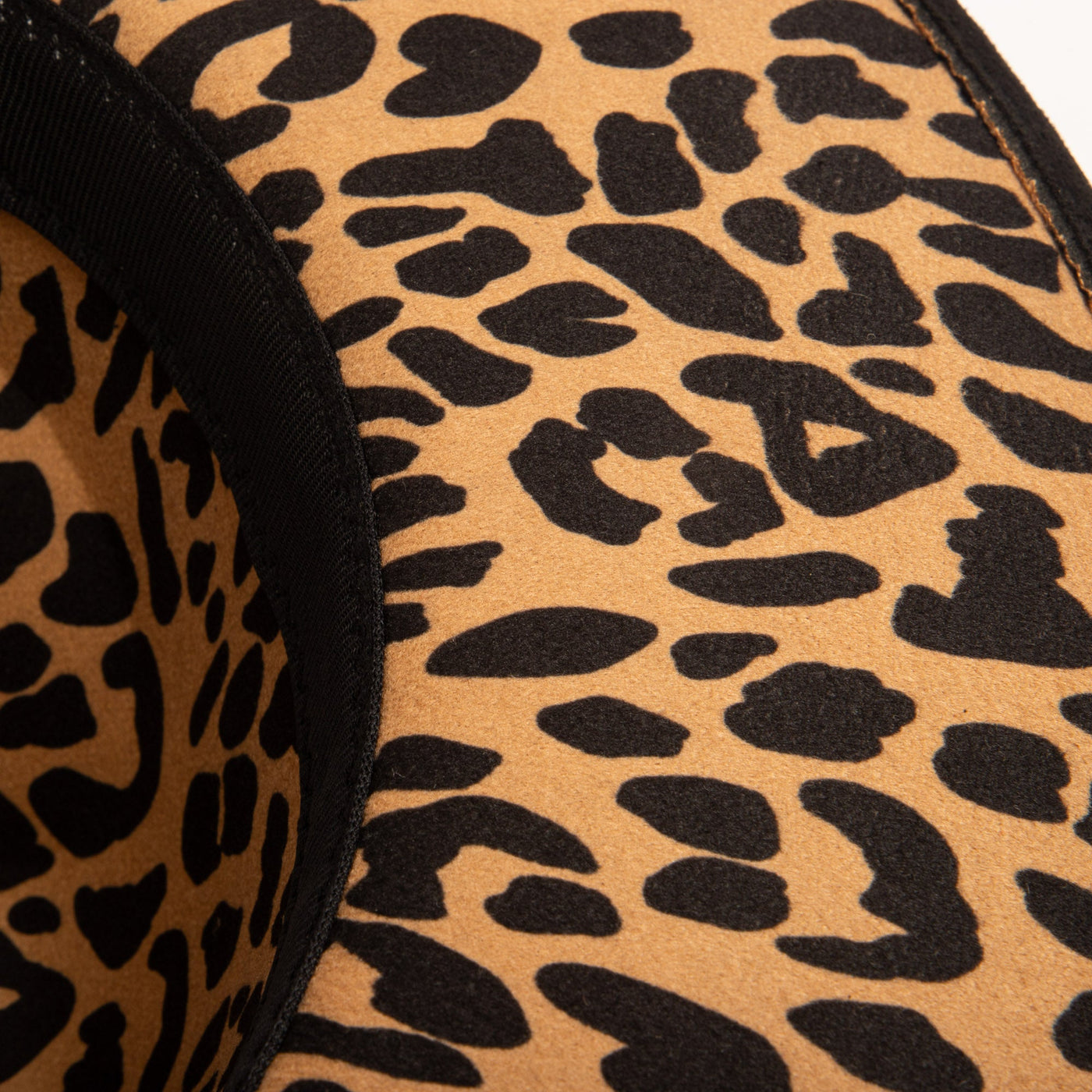 Women's Fedora with Leopard Printed Underbrim-FEDORA-San Diego Hat Company