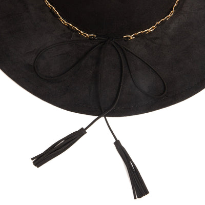 Women's Fedora with Leopard Printed Underbrim-FEDORA-San Diego Hat Company