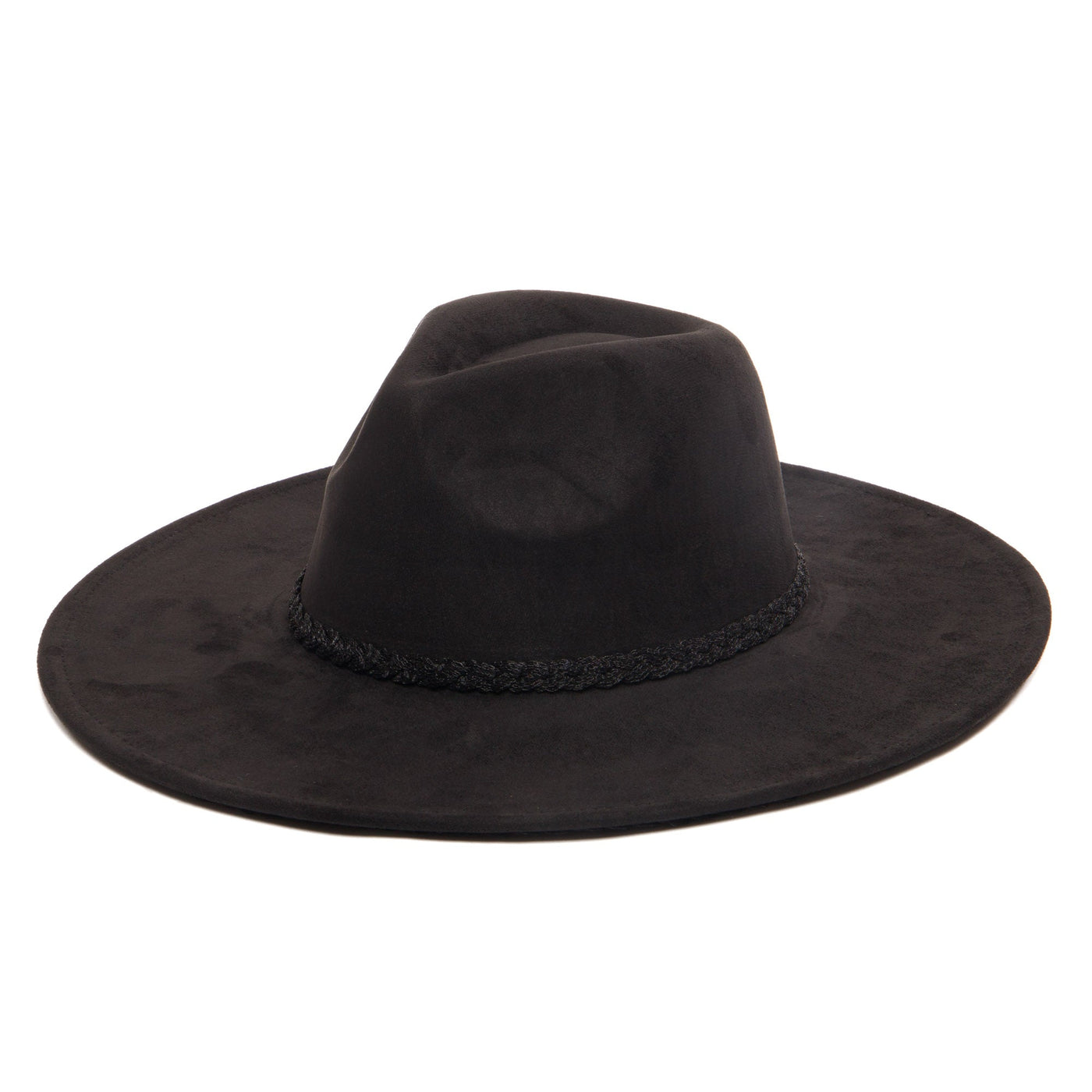 Women's Fedora with Tonal Braided Sequin Band-FEDORA-San Diego Hat Company