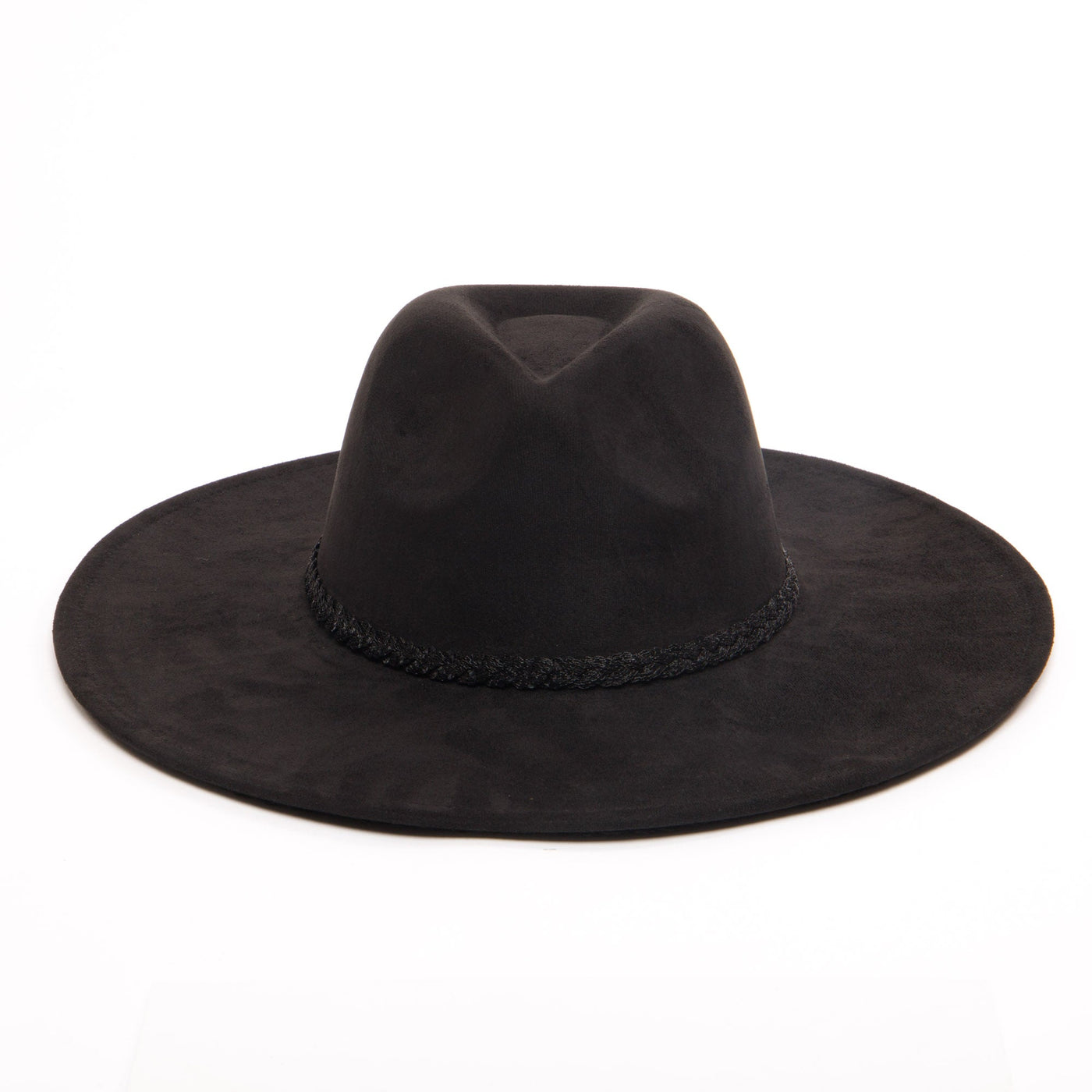 Women's Fedora with Tonal Braided Sequin Band-FEDORA-San Diego Hat Company