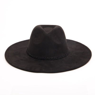 Women's Fedora with Tonal Braided Sequin Band-FEDORA-San Diego Hat Company