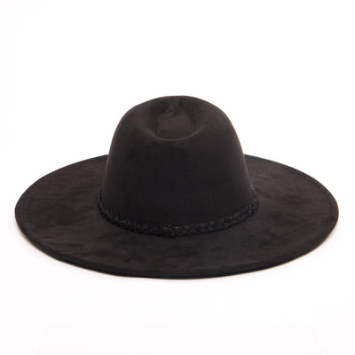 Women's Fedora with Tonal Braided Sequin Band-FEDORA-San Diego Hat Company
