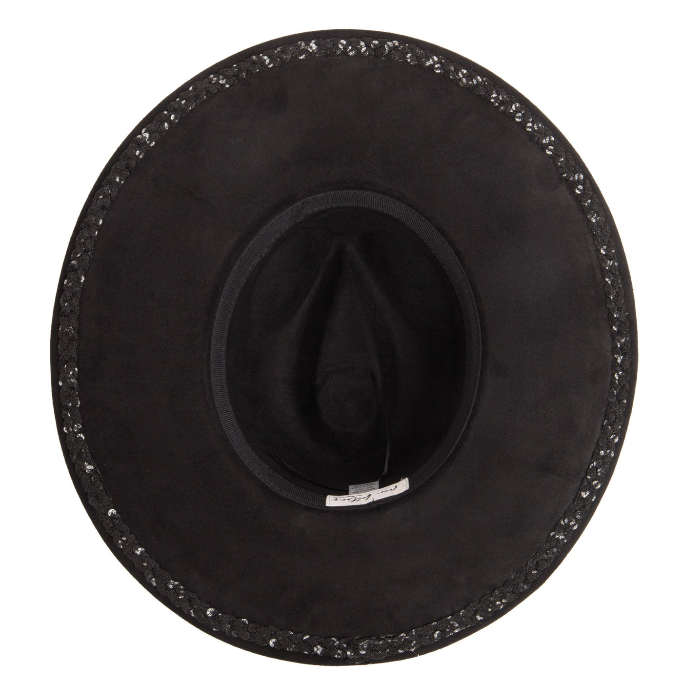 Women's Fedora with Tonal Braided Sequin Band-FEDORA-San Diego Hat Company