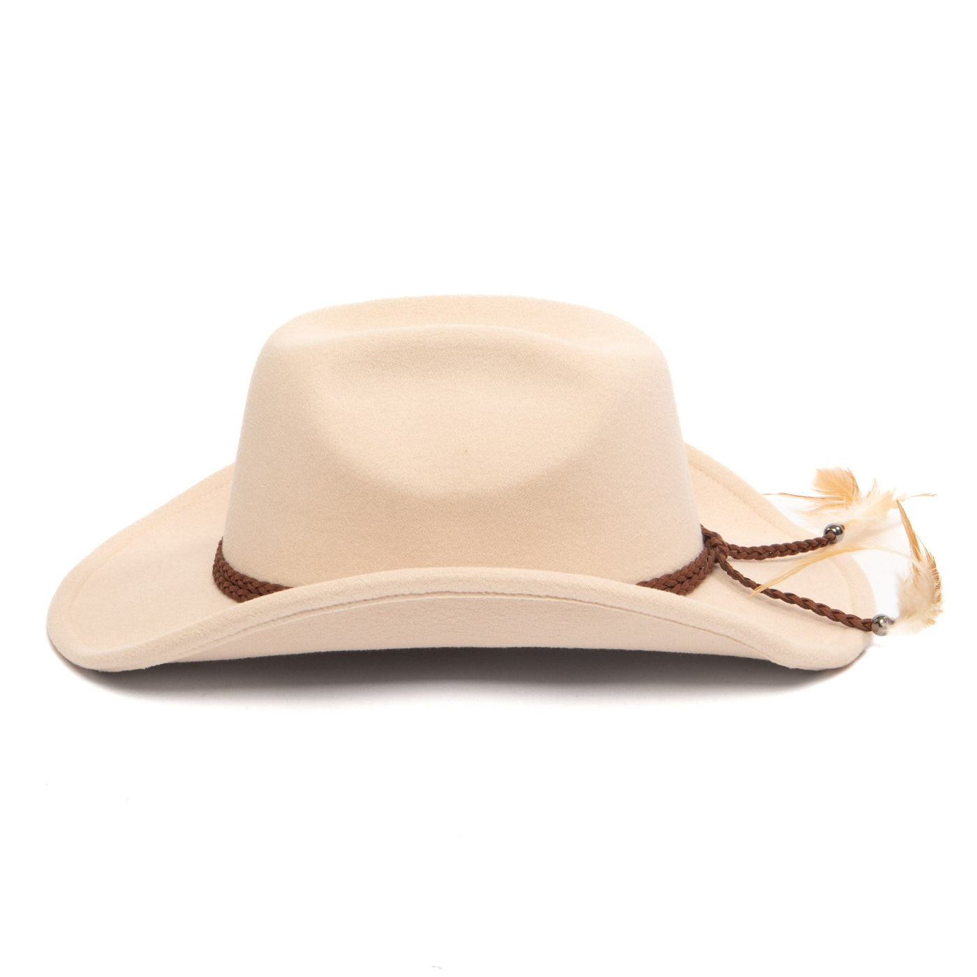 Cattleman's Crease Cowboy with Feathered Ends-COWBOY-San Diego Hat Company