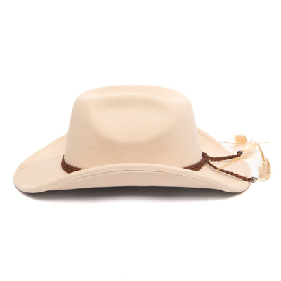 Cattleman's Crease Cowboy with Feathered Ends-COWBOY-San Diego Hat Company