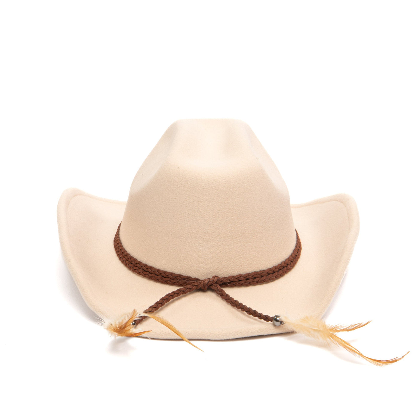 Cattleman's Crease Cowboy with Feathered Ends-COWBOY-San Diego Hat Company