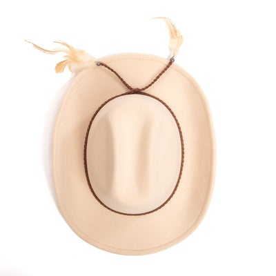 Cattleman's Crease Cowboy with Feathered Ends-COWBOY-San Diego Hat Company