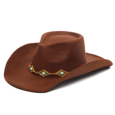 Pinch Crown Cowboy with Concho Band-COWBOY-San Diego Hat Company