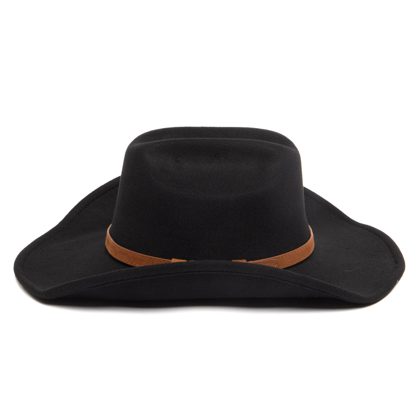 Men's Cattleman's Crease Faux Felt Cowboy Hat-COWBOY-San Diego Hat Company