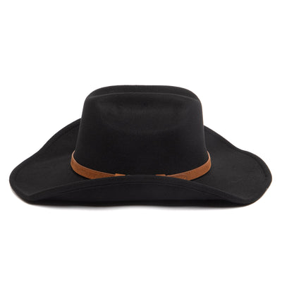 Men's Cattleman's Crease Faux Felt Cowboy Hat-COWBOY-San Diego Hat Company