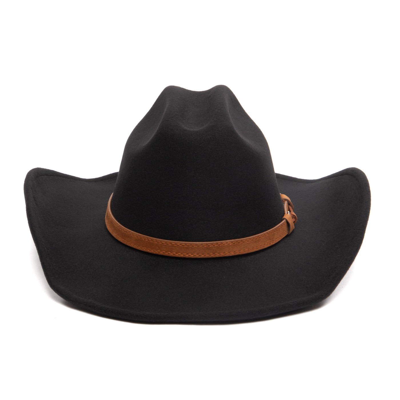 Men's Cattleman's Crease Faux Felt Cowboy Hat-COWBOY-San Diego Hat Company
