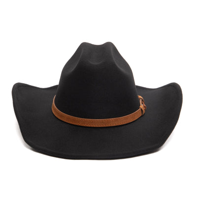 Men's Cattleman's Crease Faux Felt Cowboy Hat-COWBOY-San Diego Hat Company