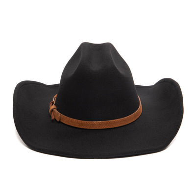 Men's Cattleman's Crease Faux Felt Cowboy Hat-COWBOY-San Diego Hat Company