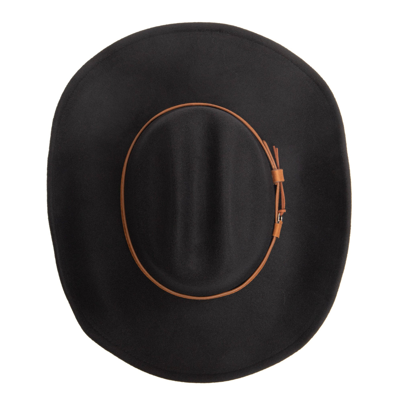 Men's Cattleman's Crease Faux Felt Cowboy Hat-COWBOY-San Diego Hat Company