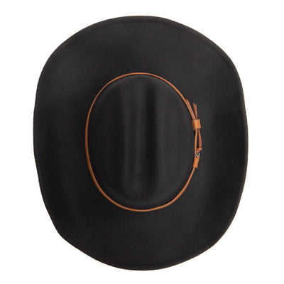 Men's Cattleman's Crease Faux Felt Cowboy Hat-COWBOY-San Diego Hat Company