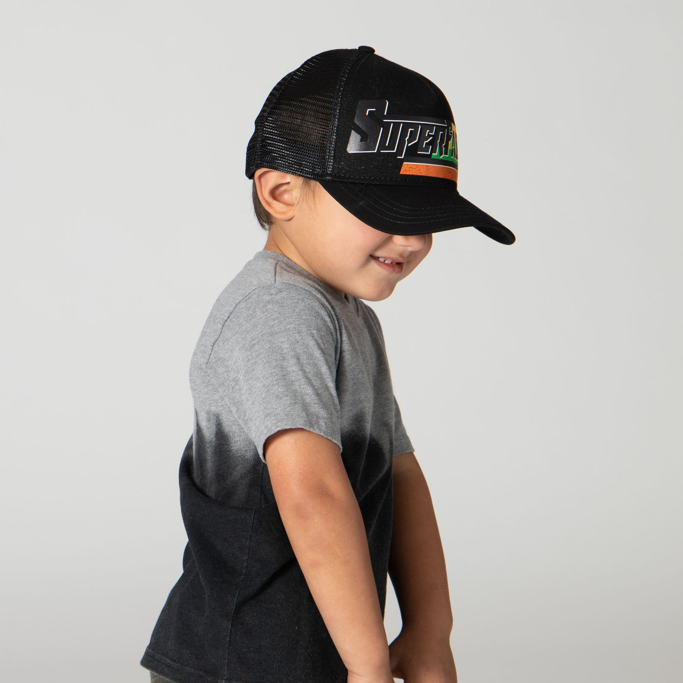 CAP - Kids "Superfast" Cut & Sew Cotton & Mesh Trucker