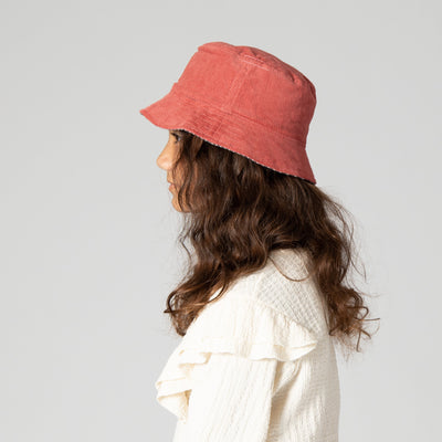 BUCKET - Kid's Reversible Striped Jersey/Cordury Bucket