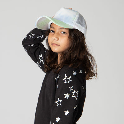 Trucker - 3-7 Year Tie-Dye Front And Brim Trucker Cap