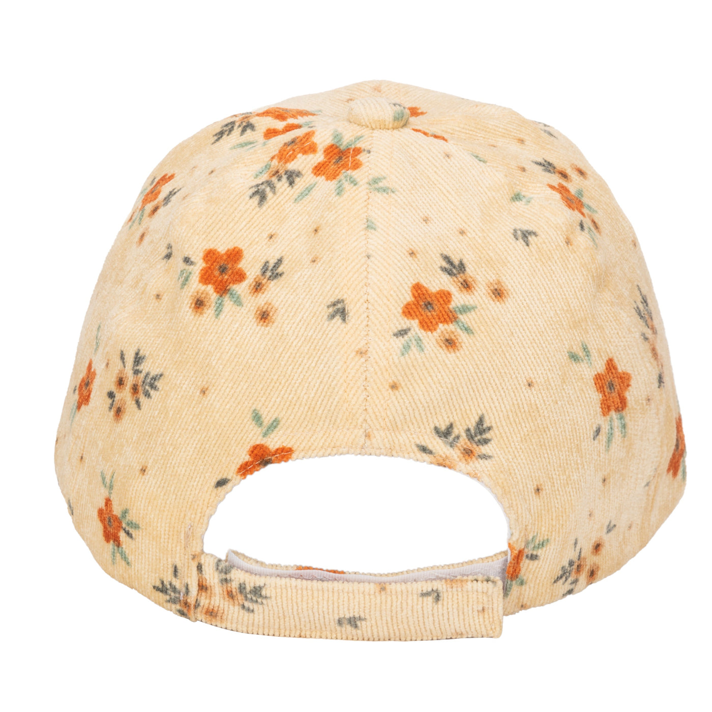 CAP - Kid's Corduroy Floral Printed Cap