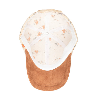 CAP - Kid's Corduroy Floral Printed Cap