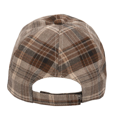 CAP - Kid's Plaid Cap With Faux Suede Brim