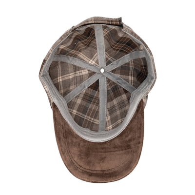 CAP - Kid's Plaid Cap With Faux Suede Brim