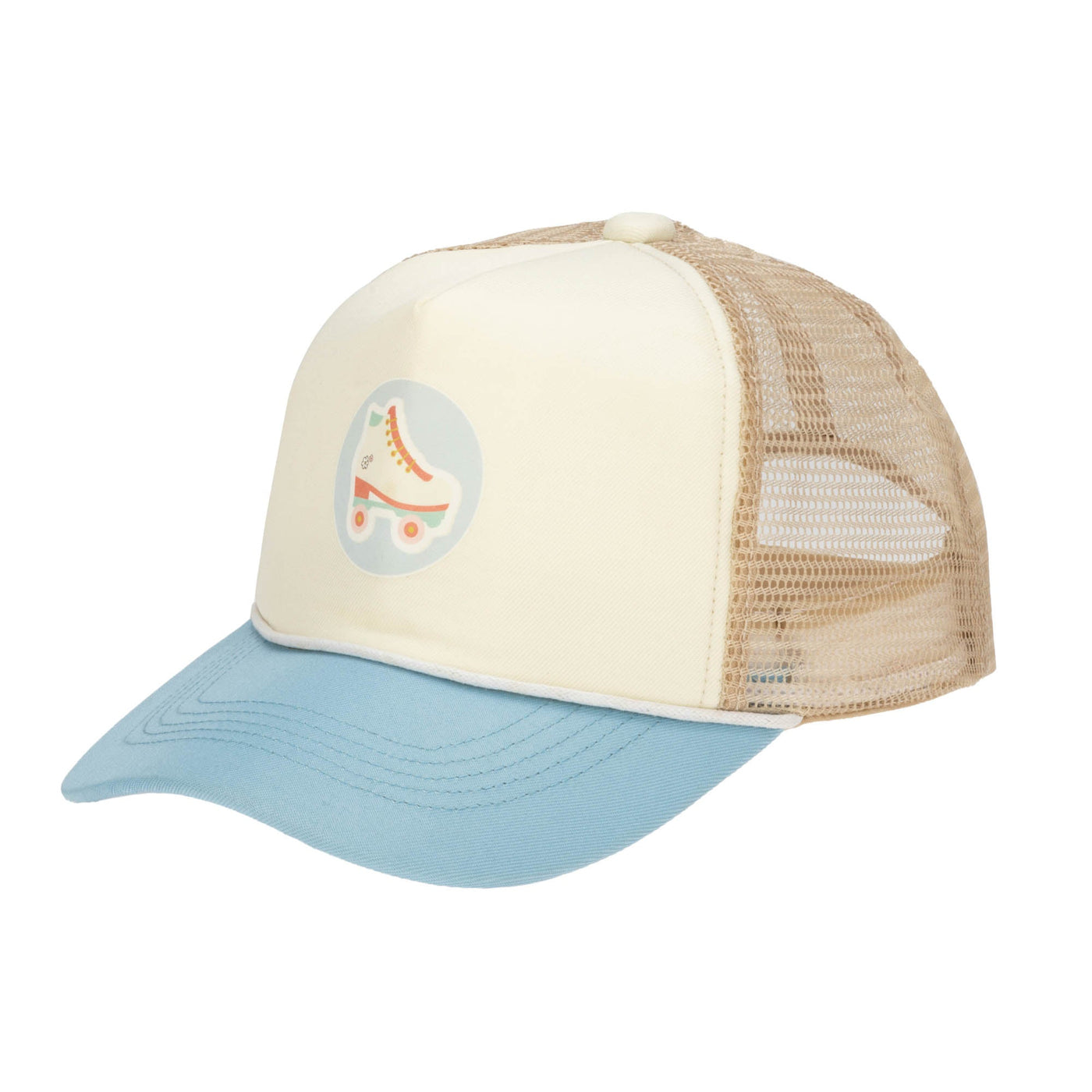 Trucker - Cut And Sew Trucker Hat With Roller-skate Graphic