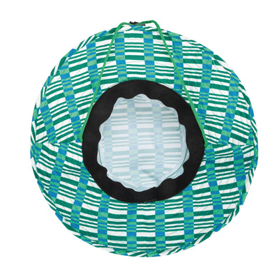 BUCKET - Cut And Sew Kids Bucket Hat With Plaid All Over Print