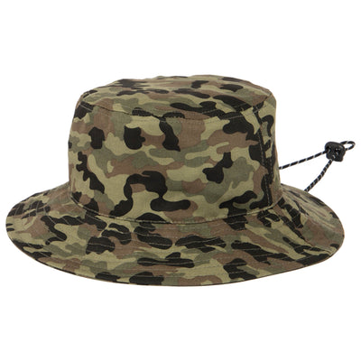 BUCKET - Cut And Sew Kids Camo Bucket Hat