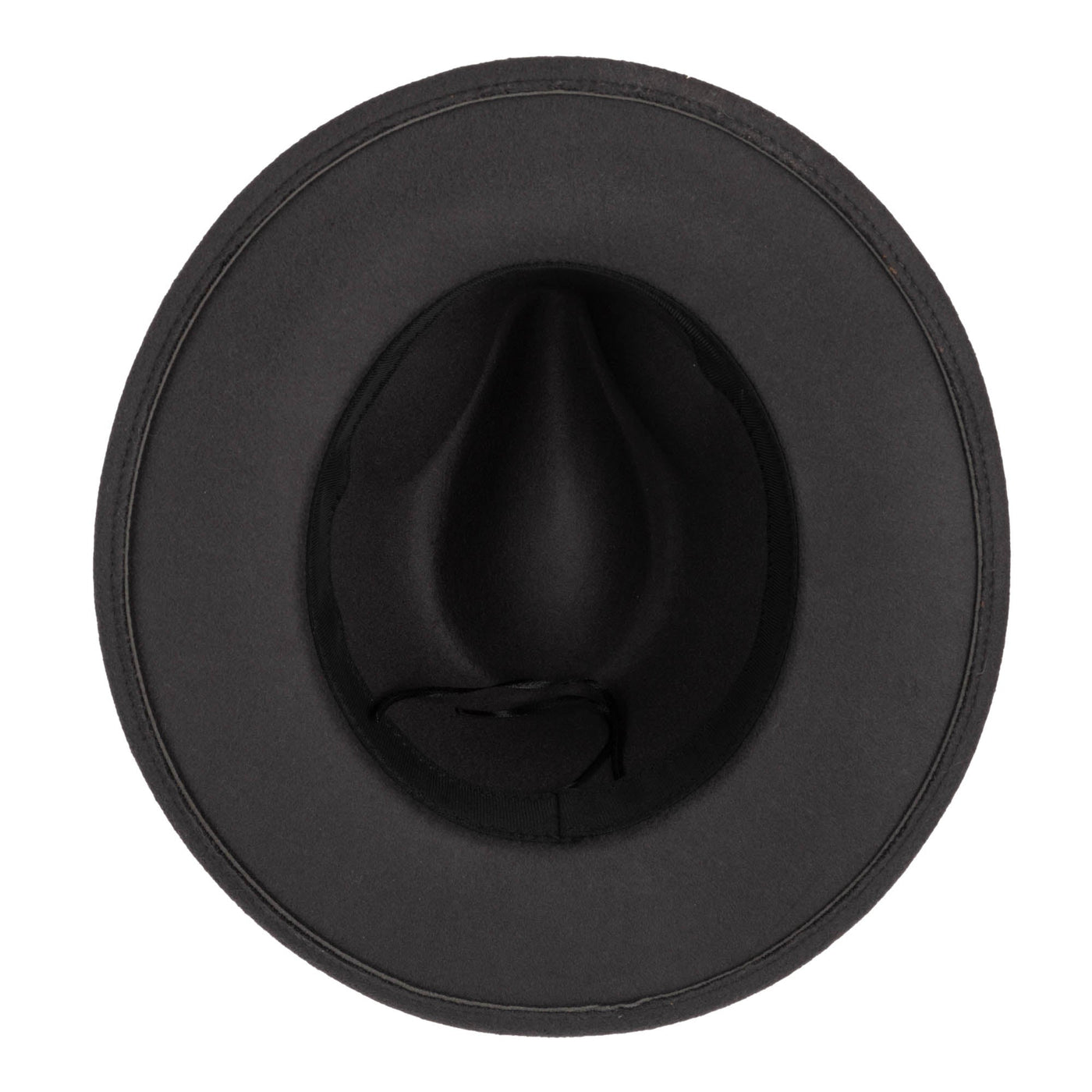 FEDORA - Fedora With Faux Leather Band And Metal Snap Back Closure