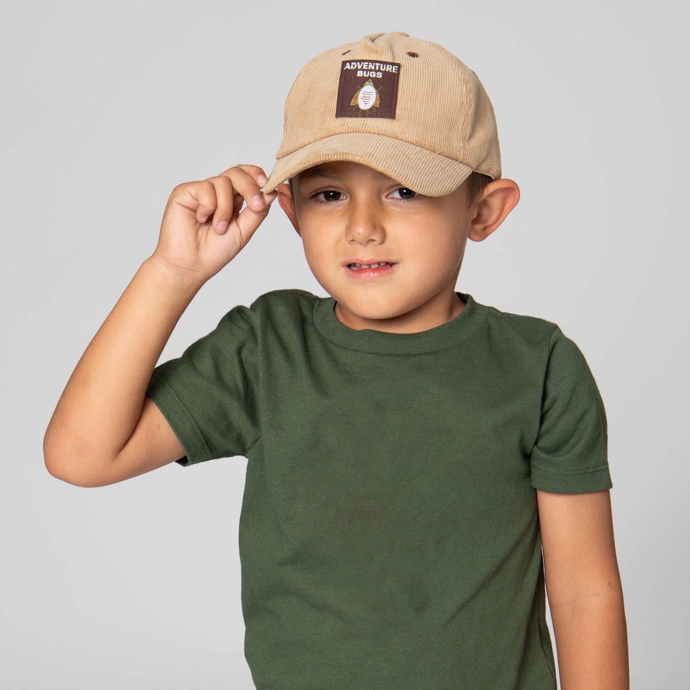 BASEBALL CAP - Corduroy Cap With Woven ‘Adventure Bugs Patch