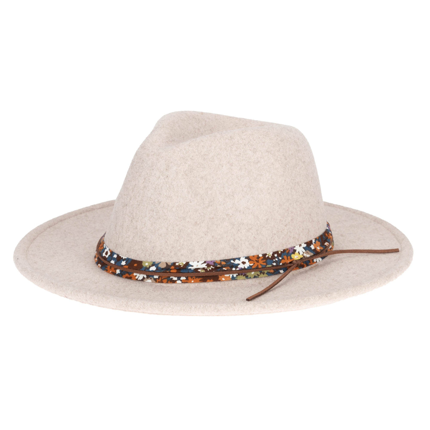 FEDORA - Fedora With Floral Cotton Band