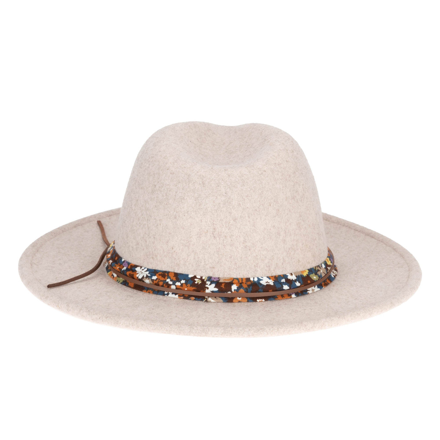 FEDORA - Fedora With Floral Cotton Band