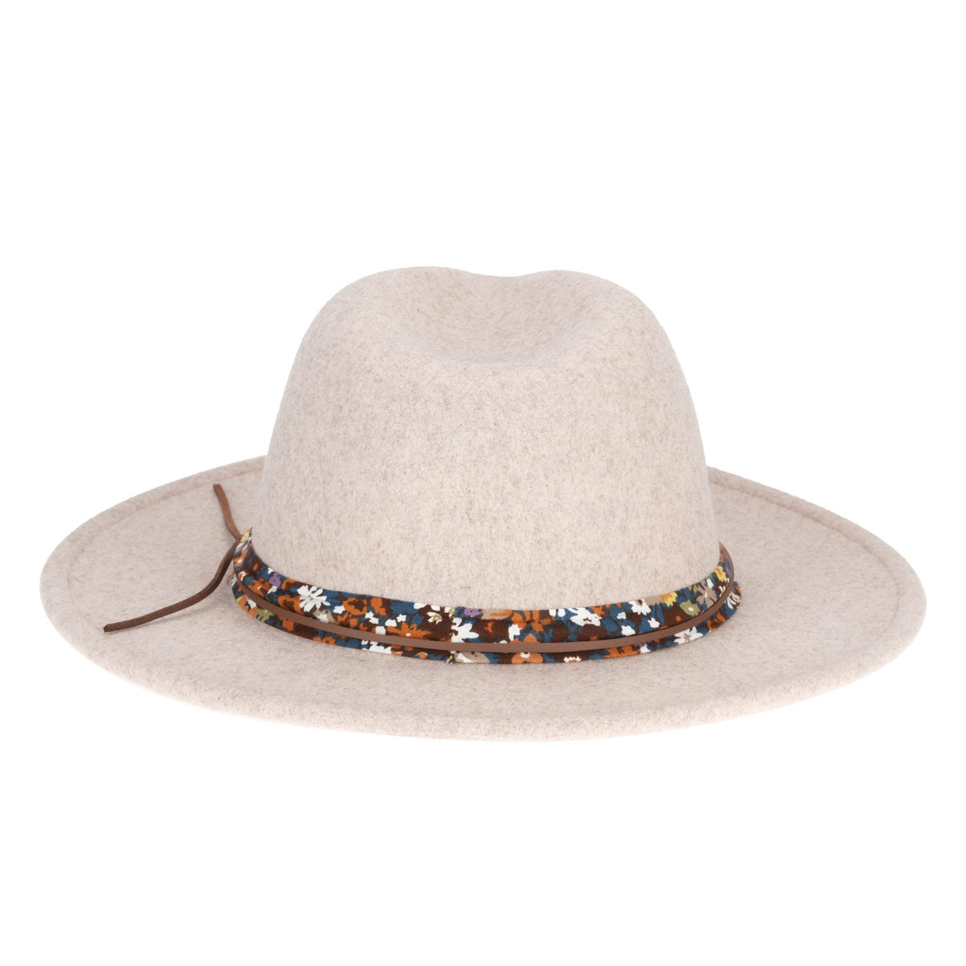 FEDORA - Fedora With Floral Cotton Band