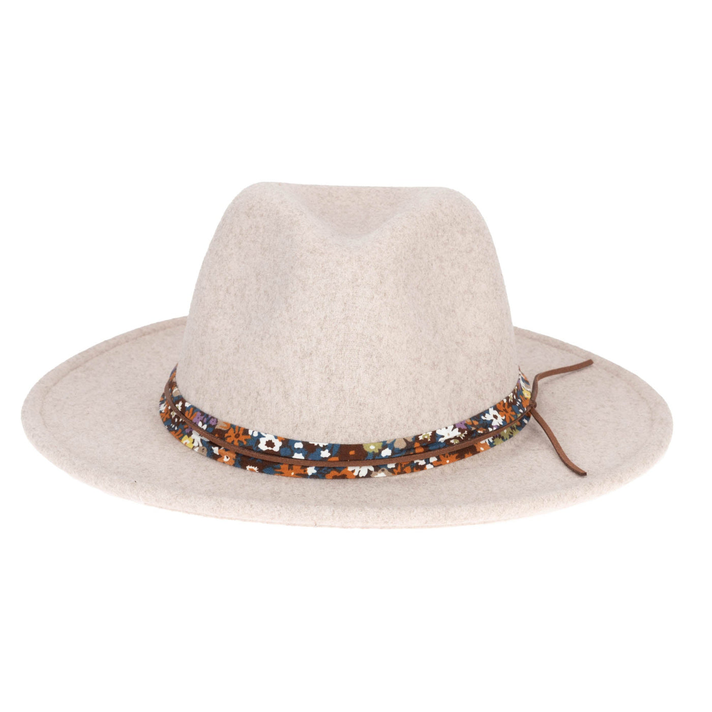 FEDORA - Fedora With Floral Cotton Band